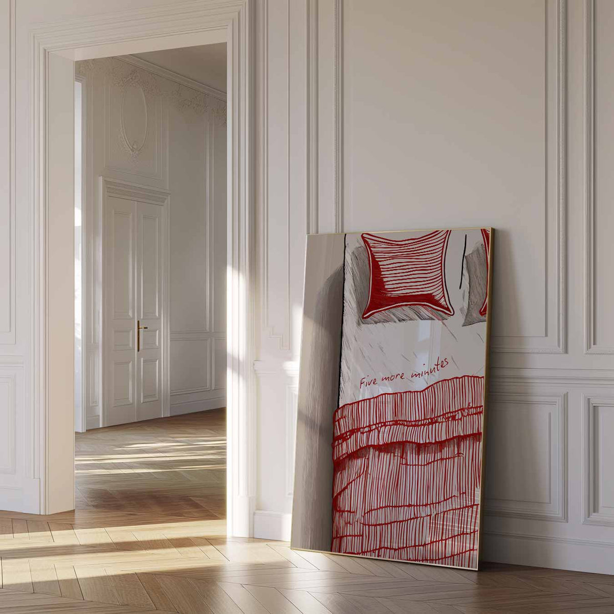 Snoozen in Stijl – zomer poster als frisse staande wanddecoratie