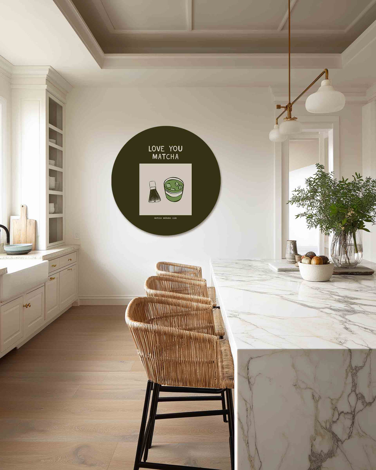 Matcha en garde – safari muurcirkel als ronde wanddecoratie