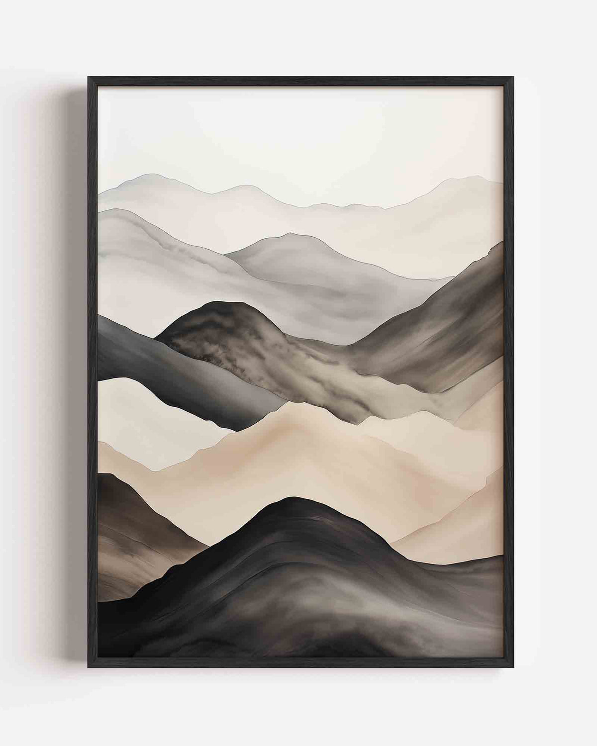 Golvende heuvels – natuur portret poster als wanddecoratie
