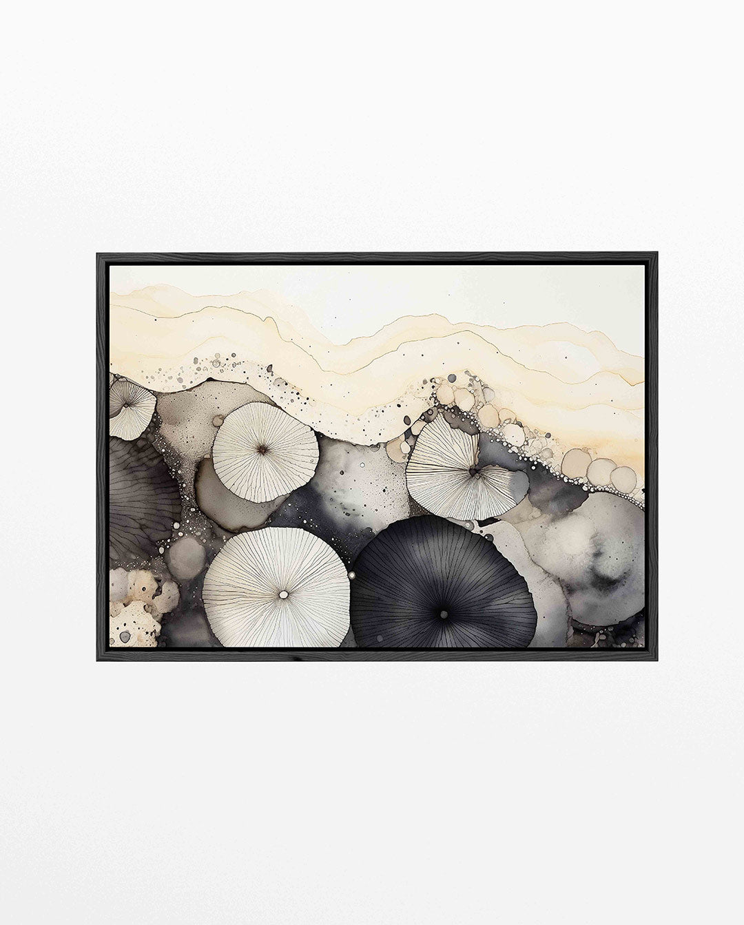 Organische vormen – liggend wanddecoratie kunstwerk