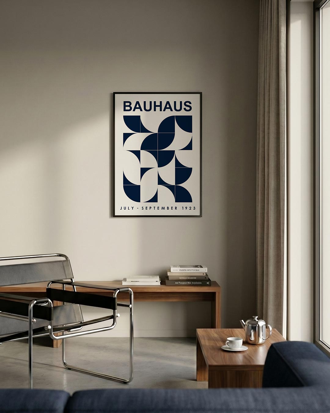 Vormen en vlakken – staande Bauhaus poster voor aan de muur