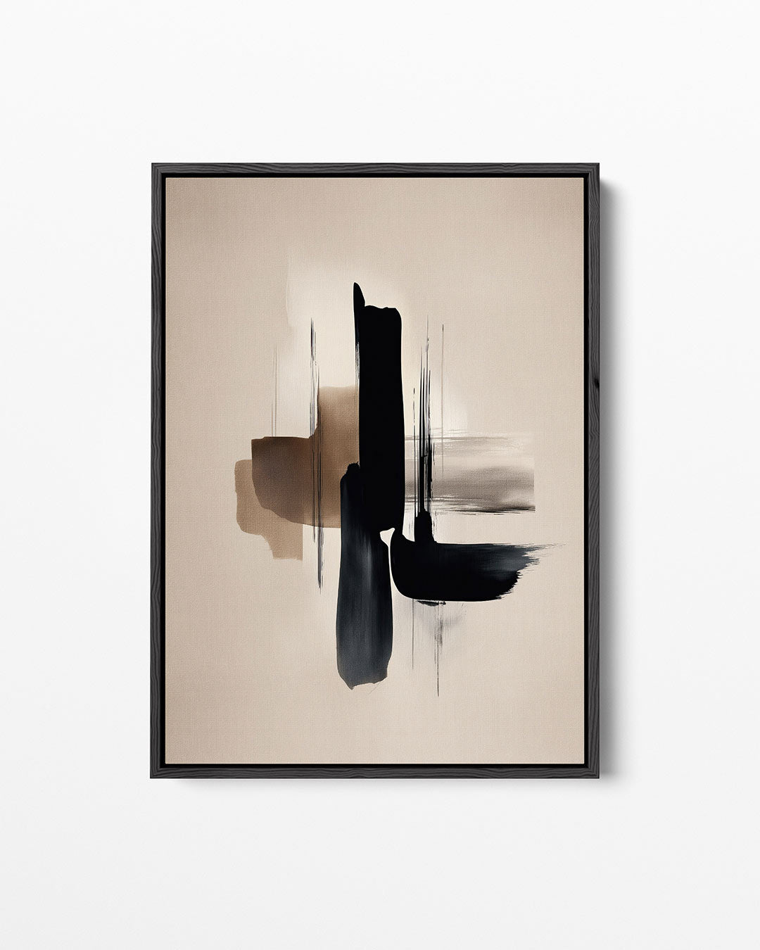 Penseelstreken – staand wanddecoratie kunstwerk