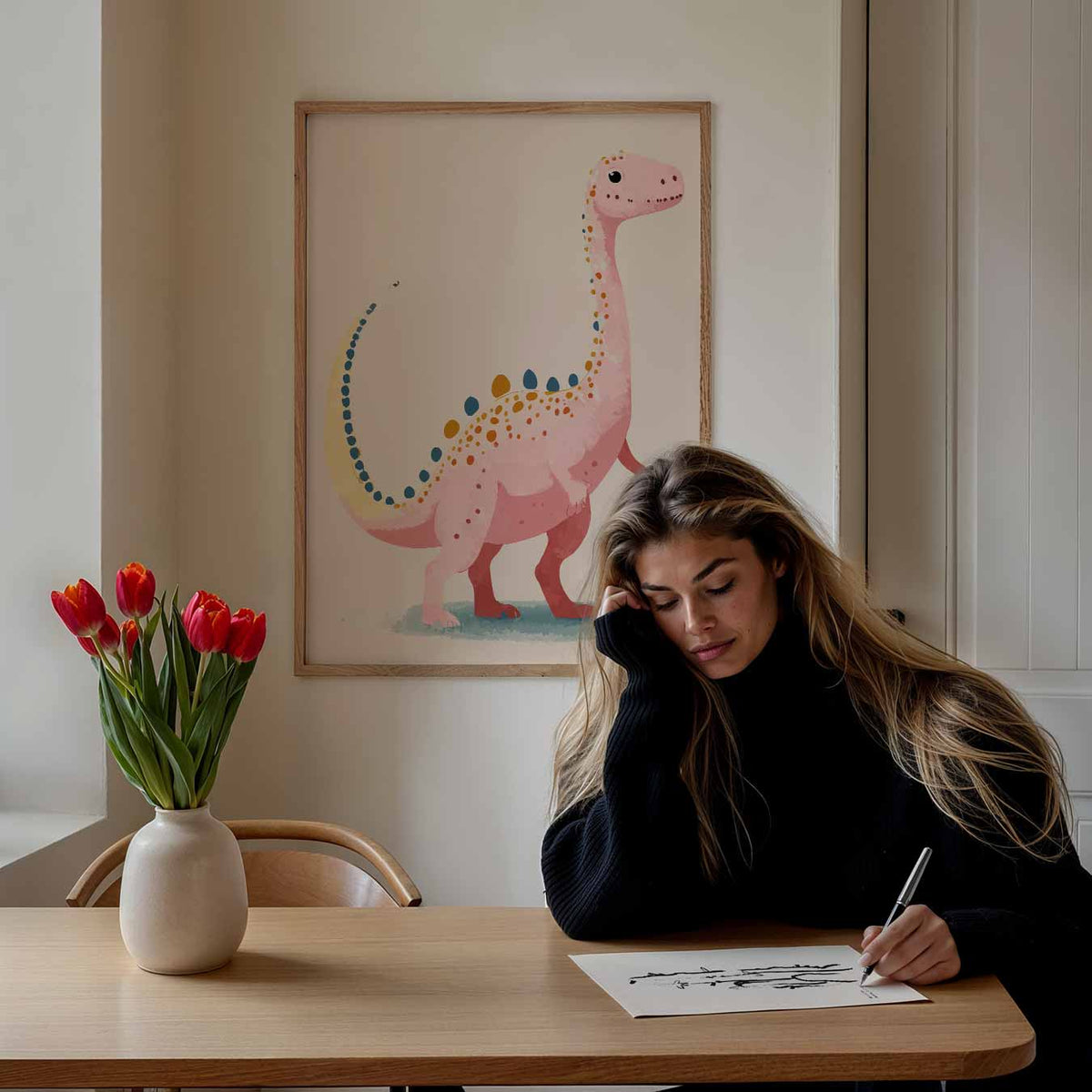 Dino Droomwereld – staande muurposter voor de kinderkamer