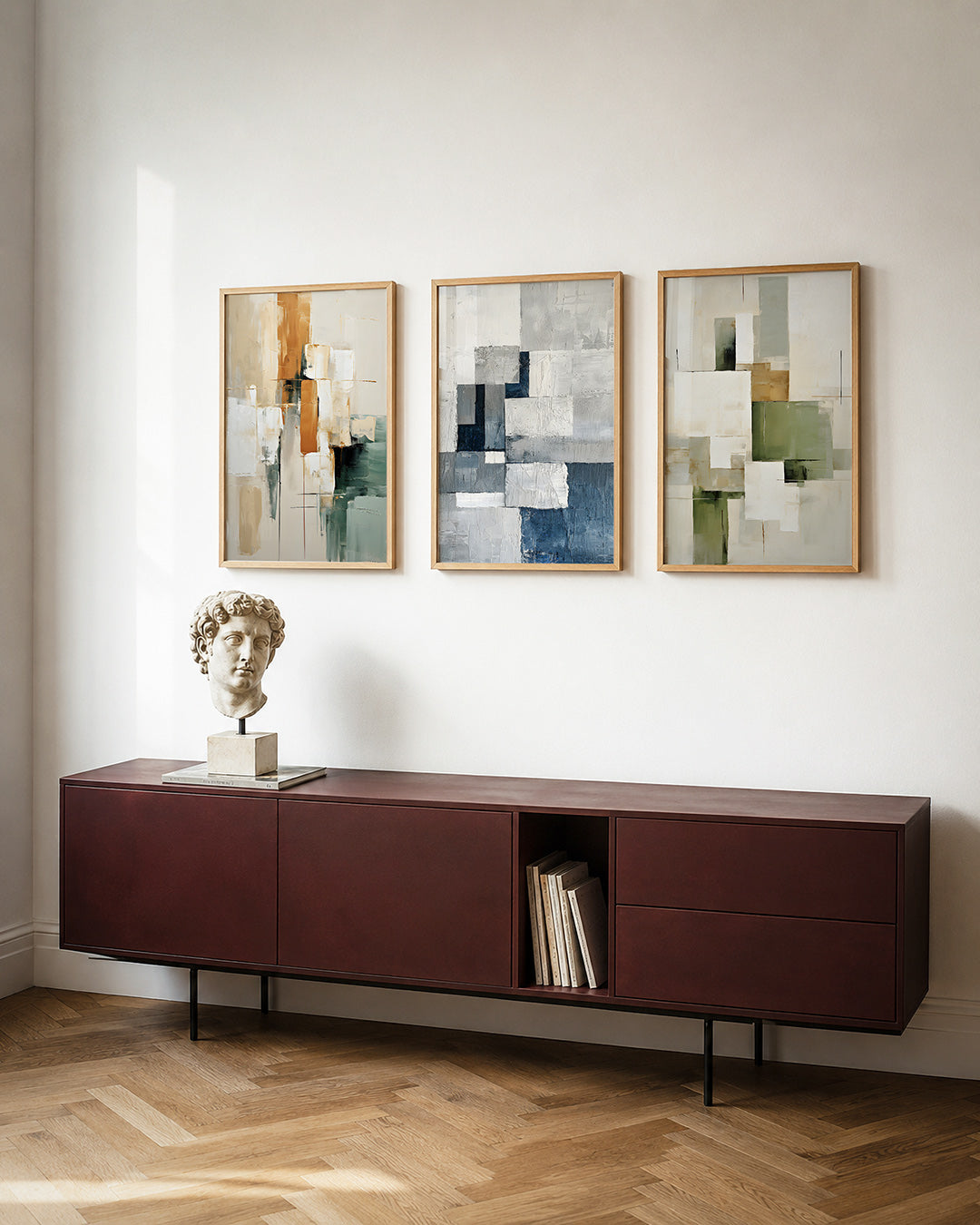 Vorm en balans posterset – tweede productweergave – deze posterset in drie delen toont een spel van