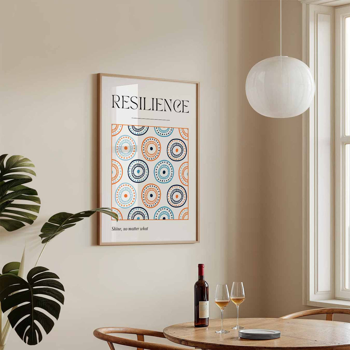 Inspirerende Resilience – tekstposter in staand formaat
