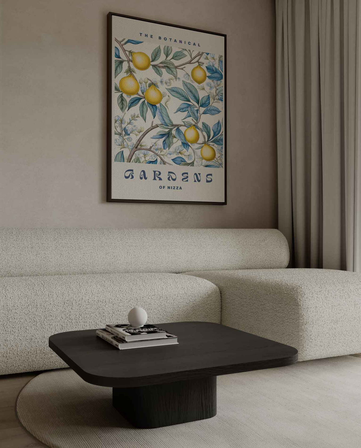 Botanische Tuin van Nizza – canvas wanddecoratie in portret formaat