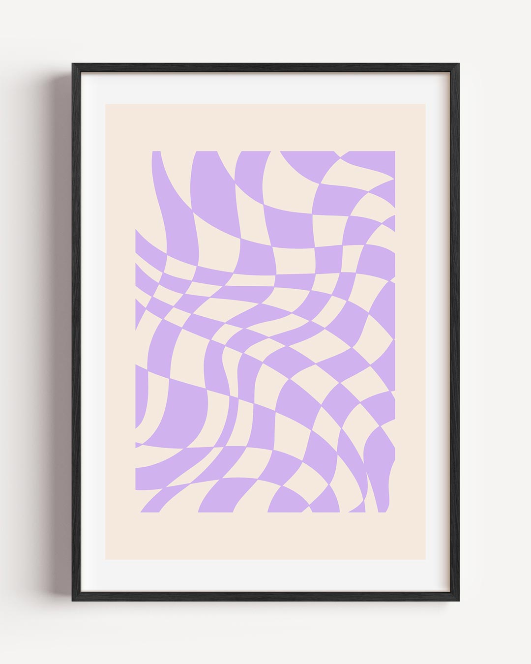 Vloeiende Pastelraster – moderne portret poster als wanddecoratie