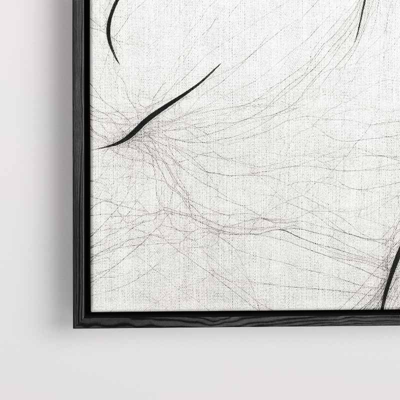 Dansende Lijnen – staand kunstwerk voor modern interieur
