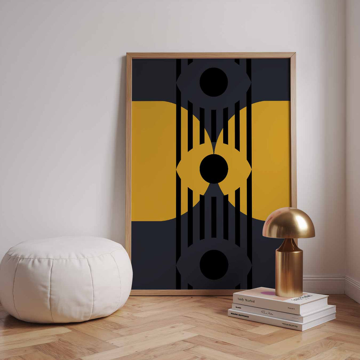 Geometrische Kunstposter – dieren poster in staand formaat