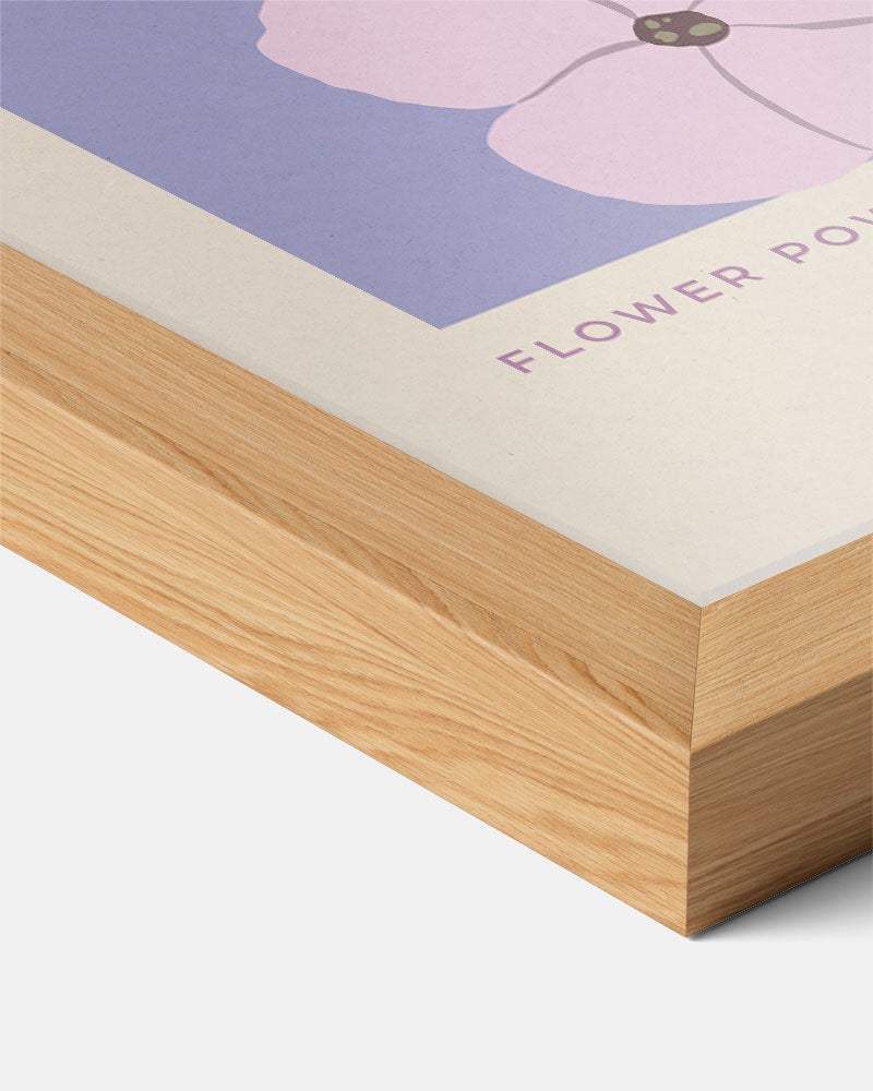 Bloemen in Pastel – staande tekst wanddecoratie van WallArtistic