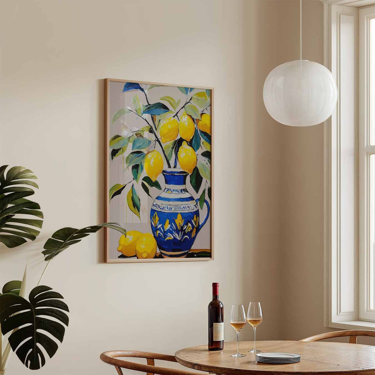 Citroen Sereniteit – keukenposter in staand formaat