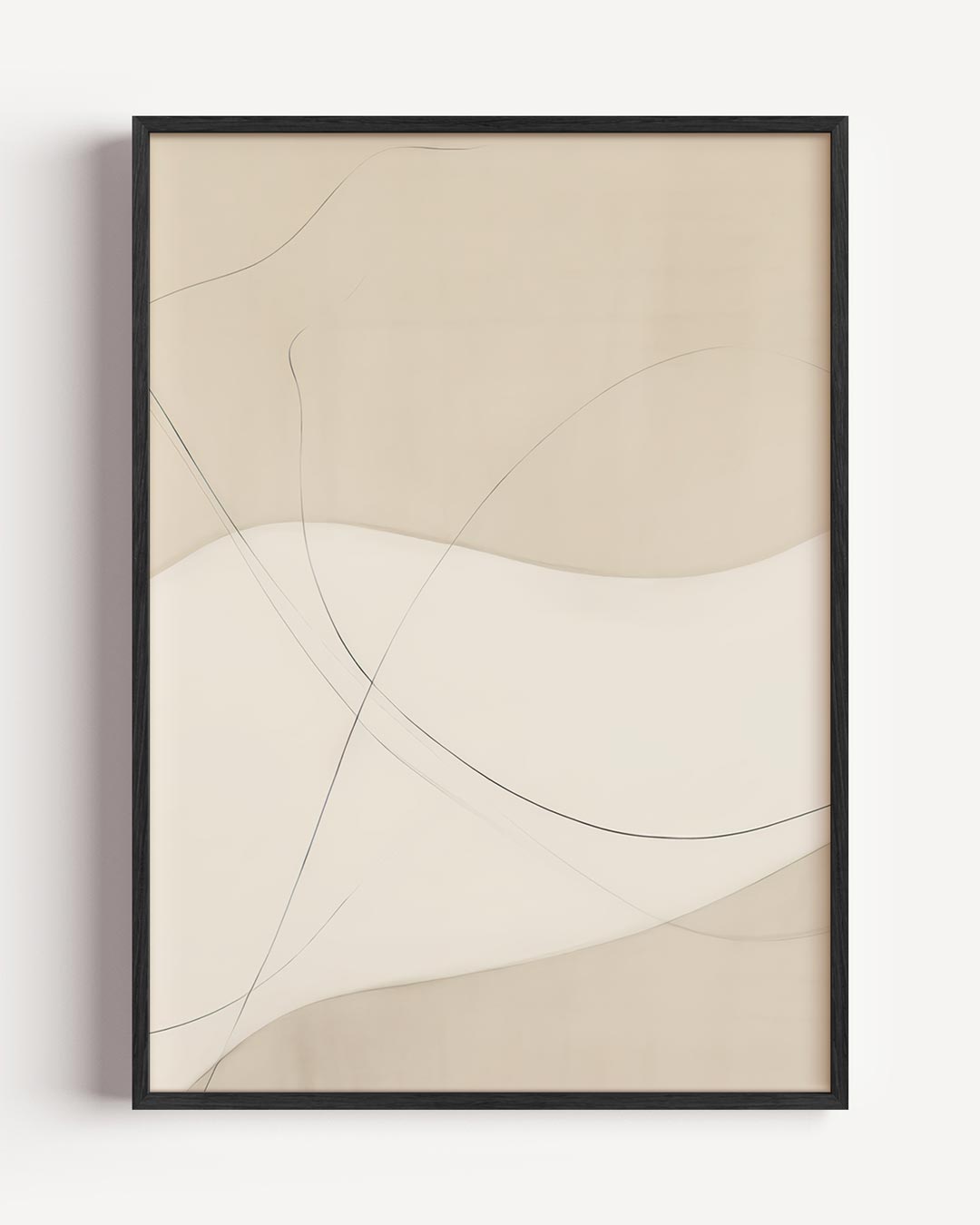 Minimalistische Elegantie Wanddecoratie – abstracte portret poster als wanddecoratie