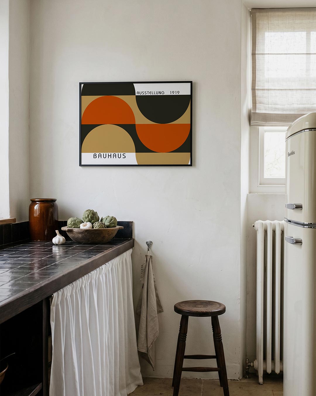 Vorm en balans – geometrische poster in Bauhaus-stijl van WallArtistic