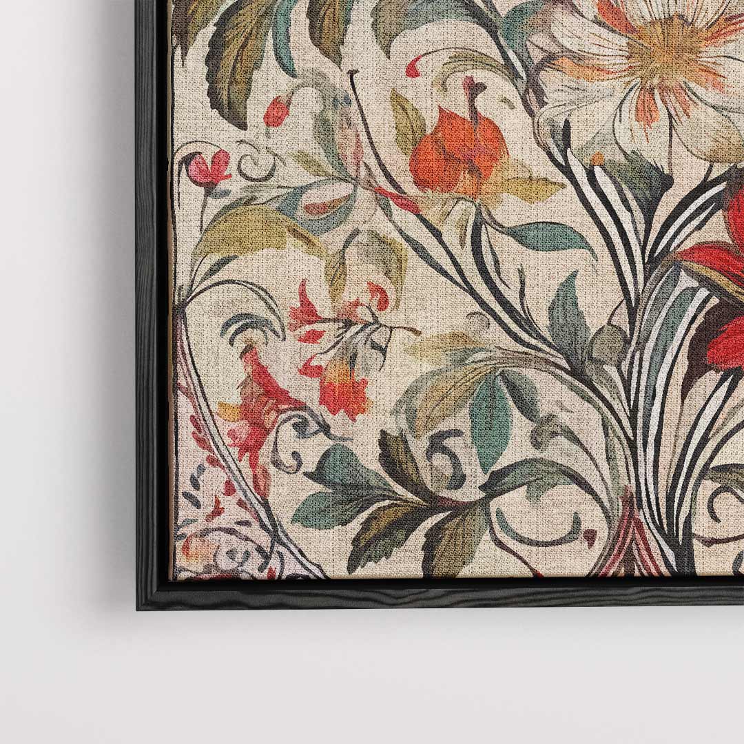 Bloemenpracht op Canvas – dibond kunstwerk als wanddecoratie