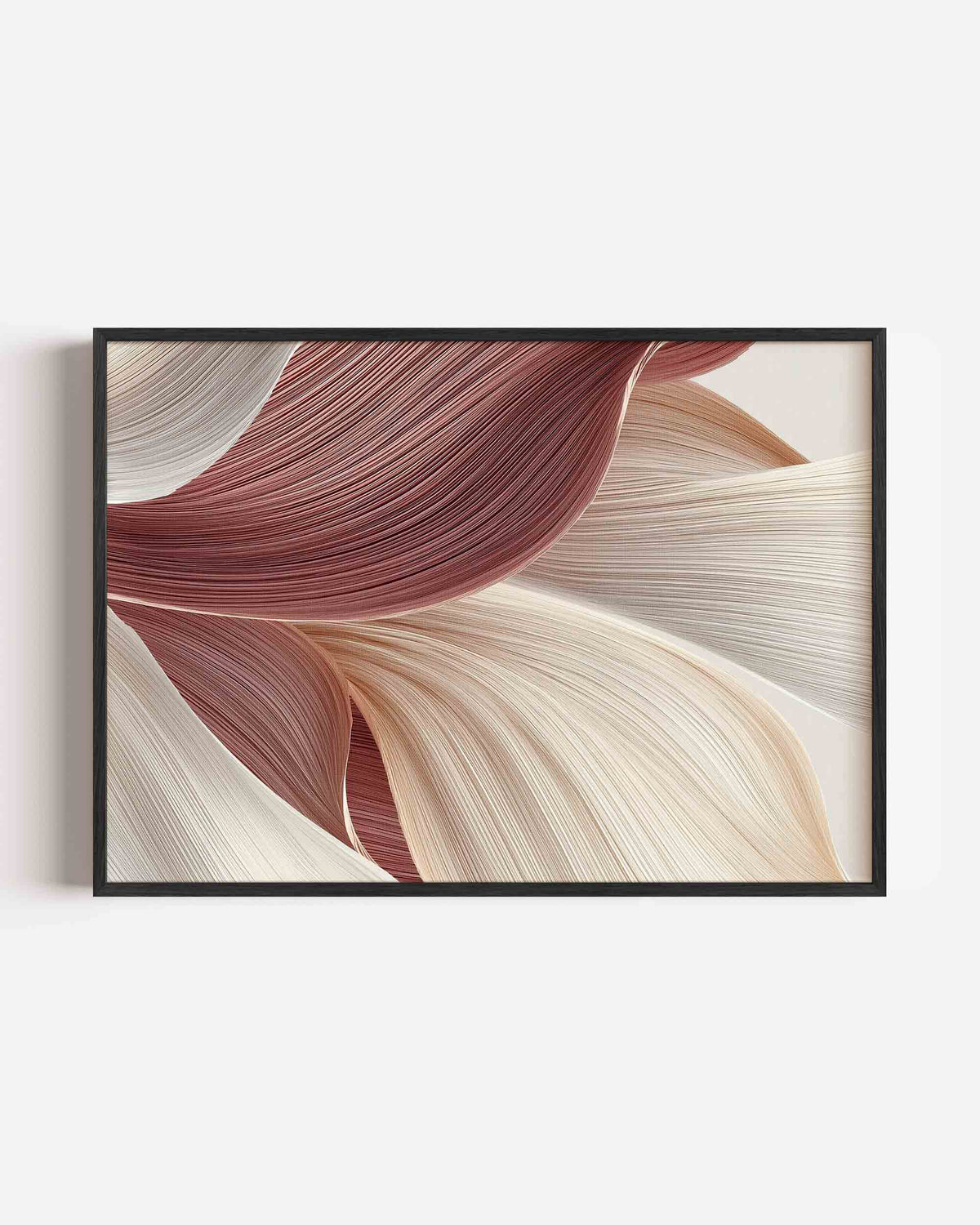 Golvende lijnen – abstracte landscape poster als wanddecoratie