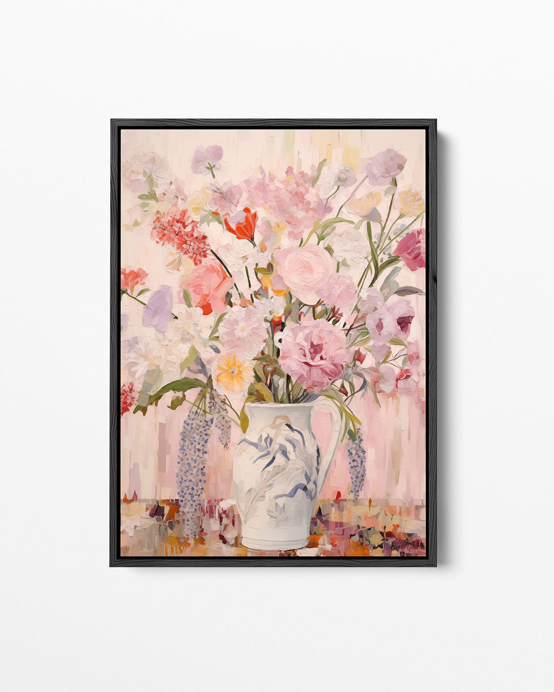 Bloemrijke compositie – staand wanddecoratie kunstwerk