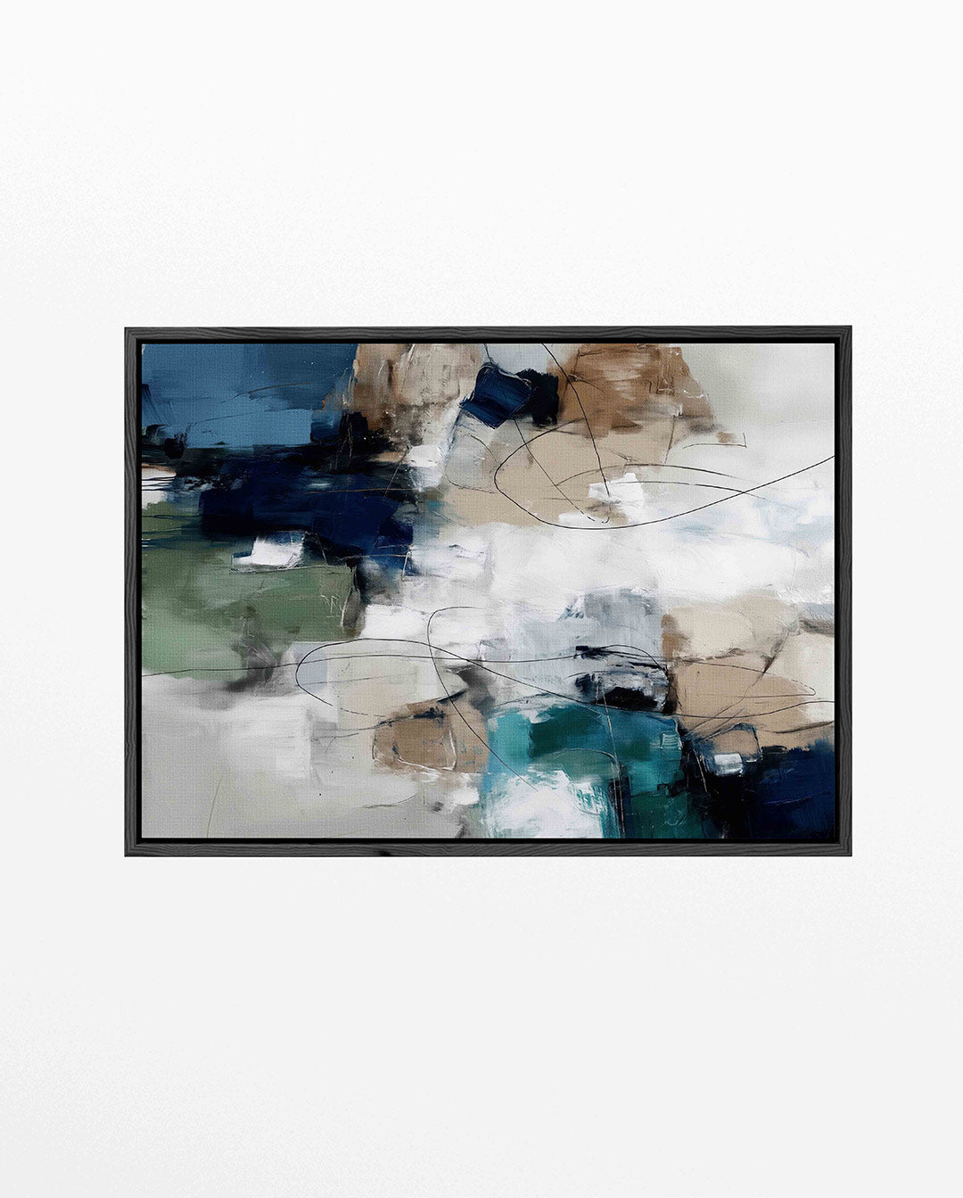 Kleurencompositie – Abstract kunstwerk – liggend abstract kunstwerk