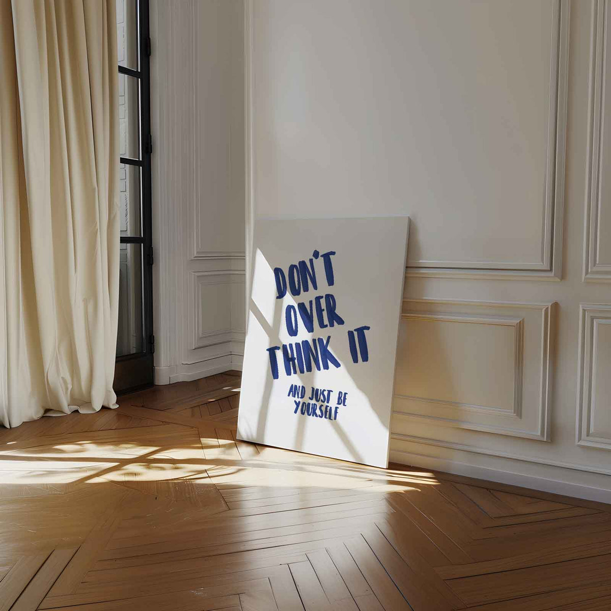 Simpelweg Jezelf Zijn Poster – dibond wanddecoratie in staand formaat