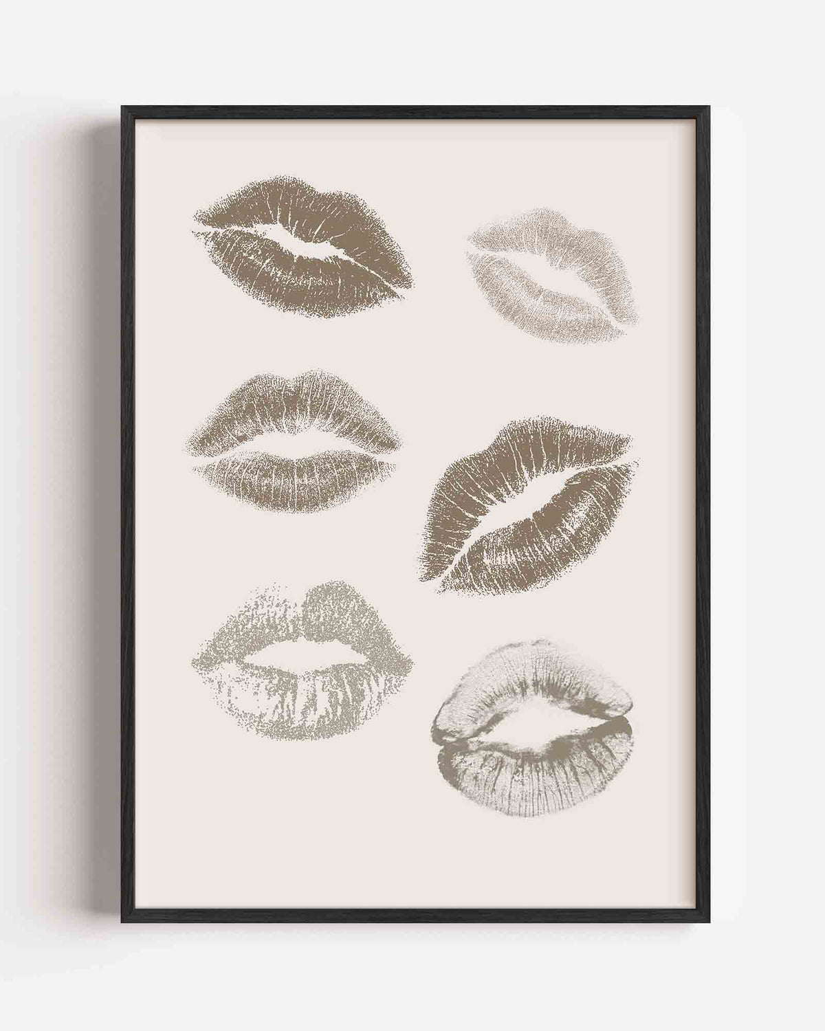 Lippenafdrukken – Pop Art portret poster als wanddecoratie