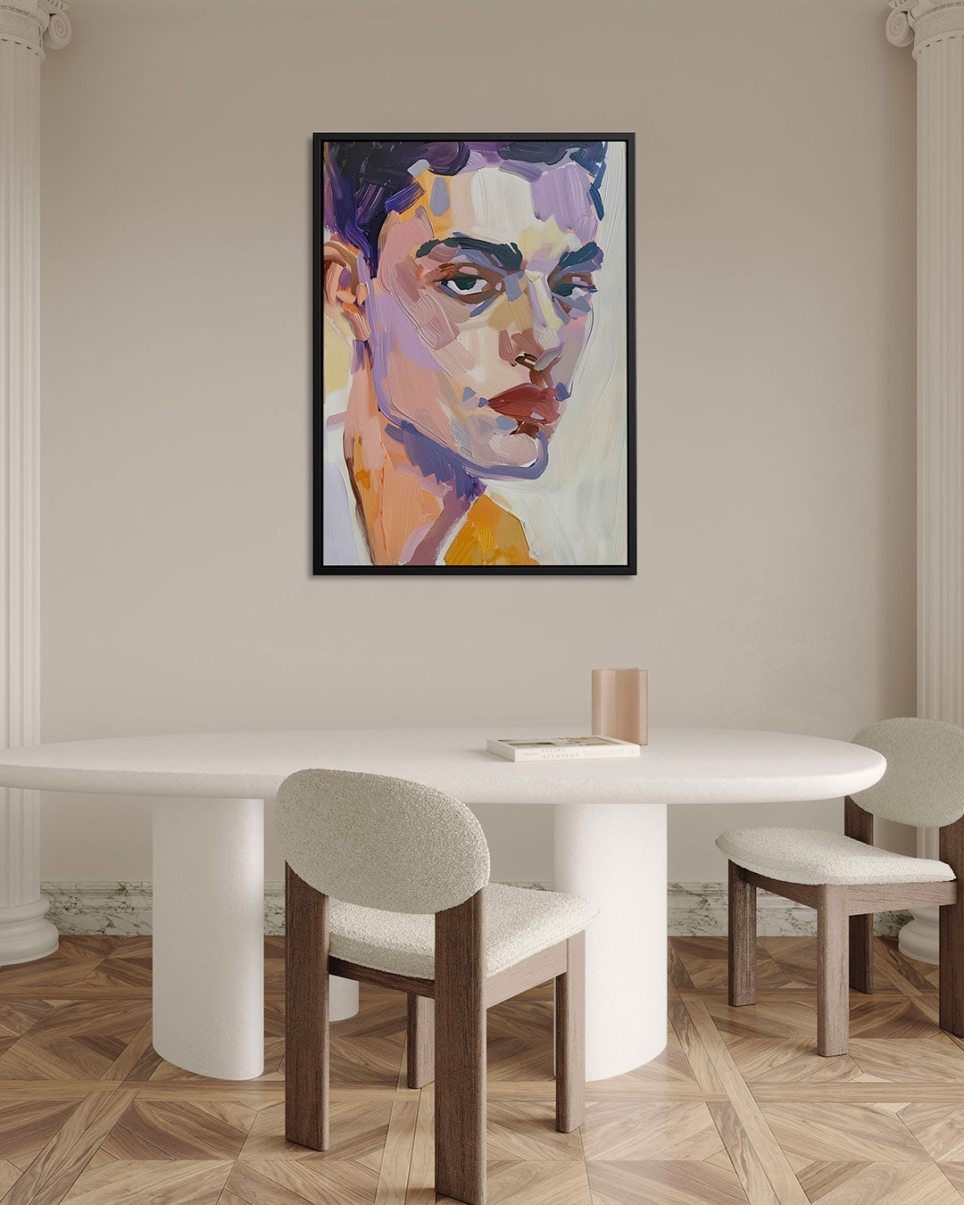 Portretstudie – alternatieve weergave van het kunstwerk