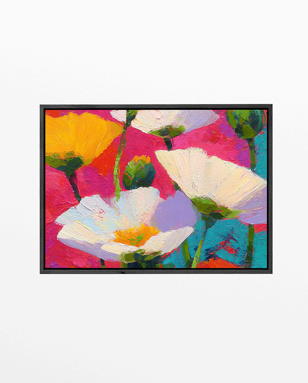 Kleurrijke bloemenpracht – Bloemen kunstwerk – liggend bloemen kunstwerk