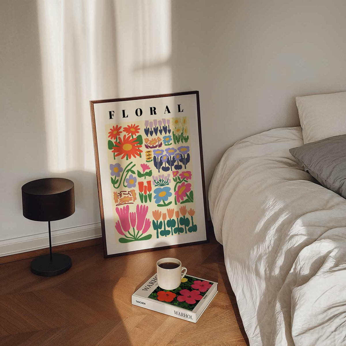 Bloemenpracht – staande bloemen wanddecoratie van WallArtistic