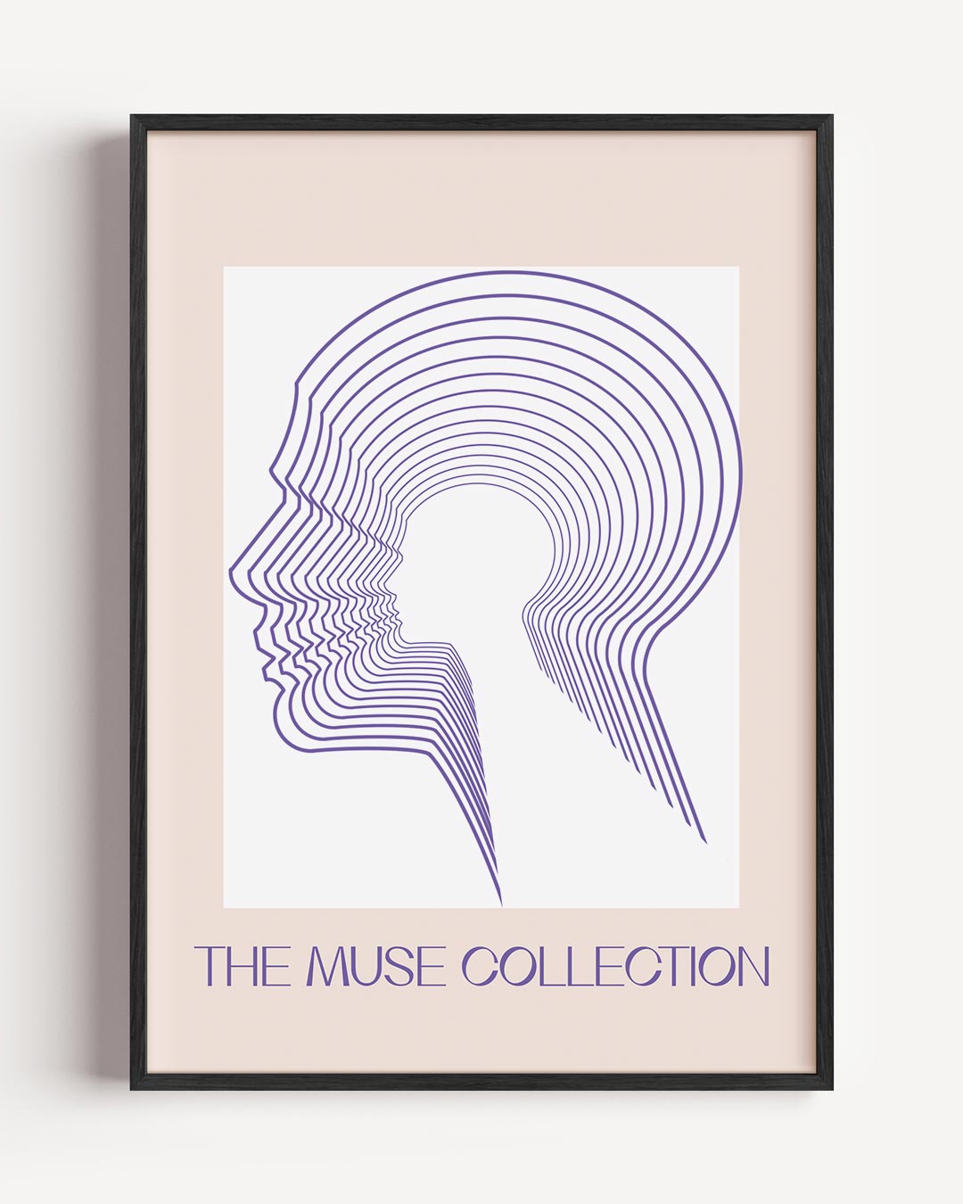 Moderne Muse – mindfulness portret poster als wanddecoratie