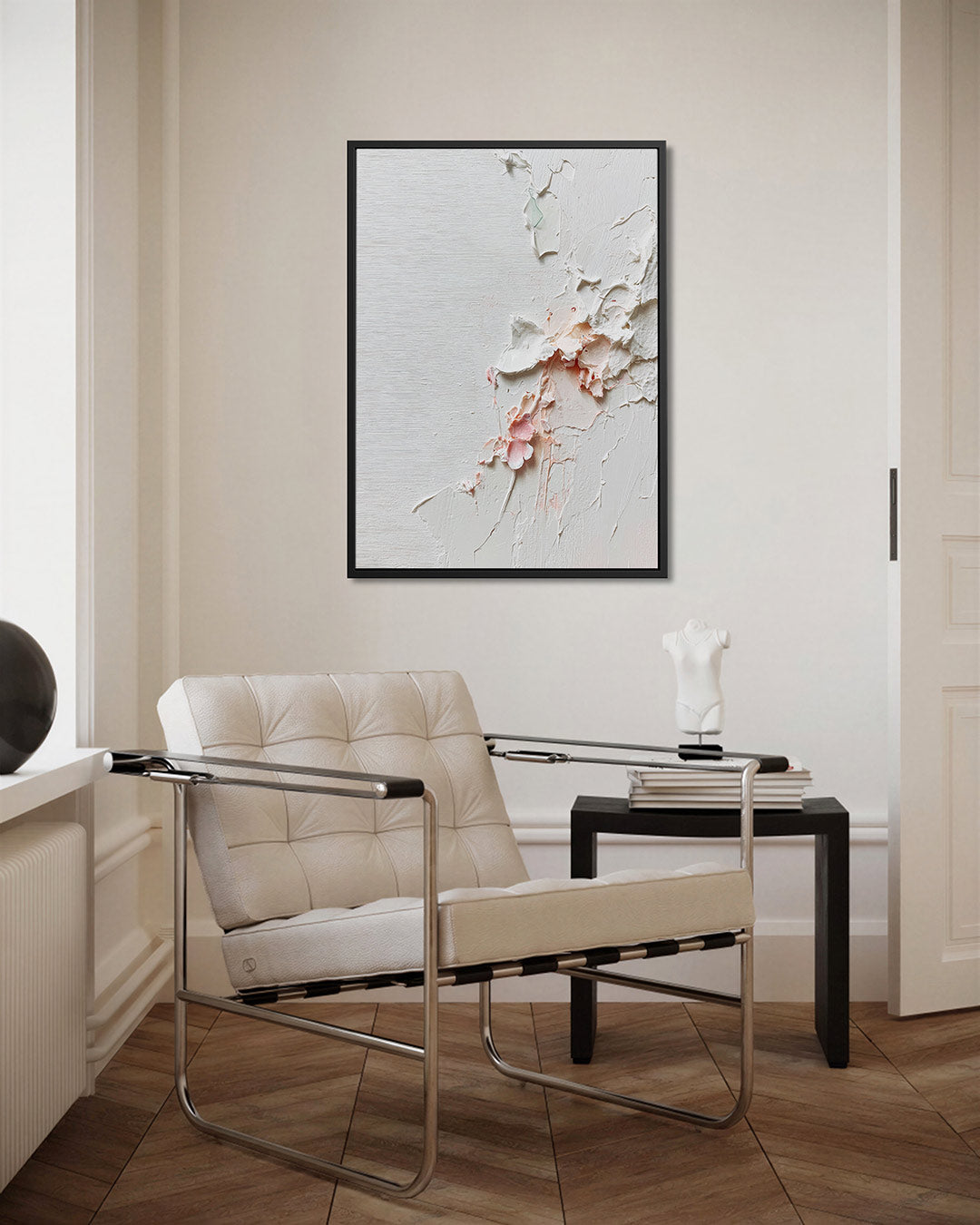 Textuur en pastel – staand wanddecoratie kunstwerk