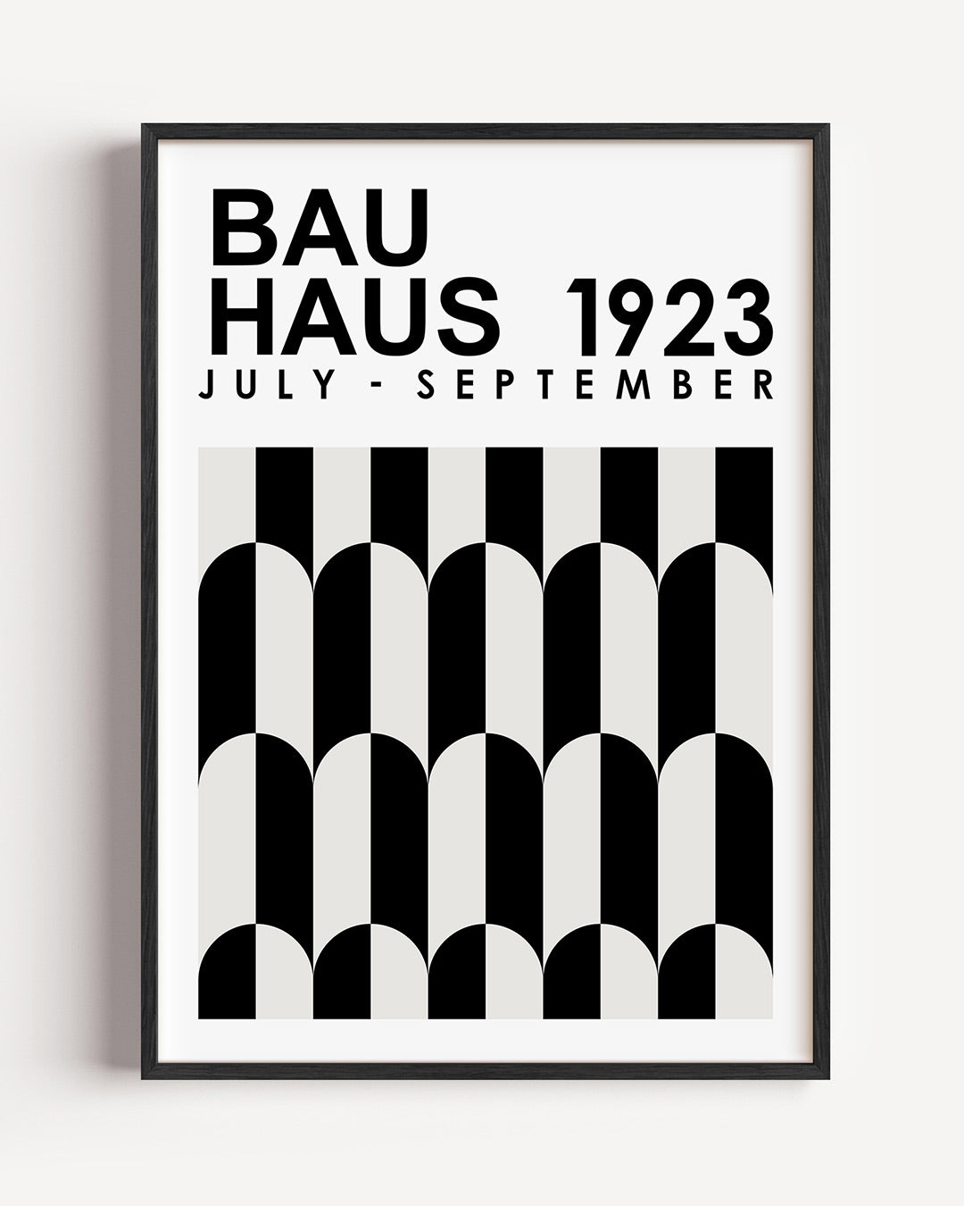 Lijnen en vlakken – staande Bauhaus poster als wanddecoratie