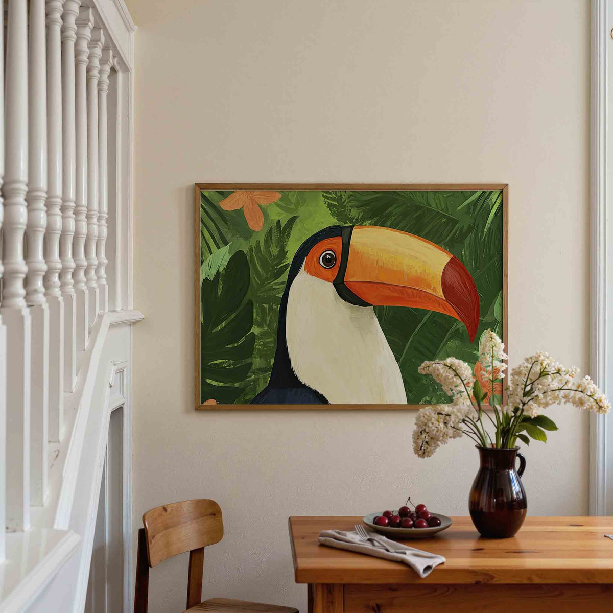 Tropische toekan – dieren poster in liggend formaat
