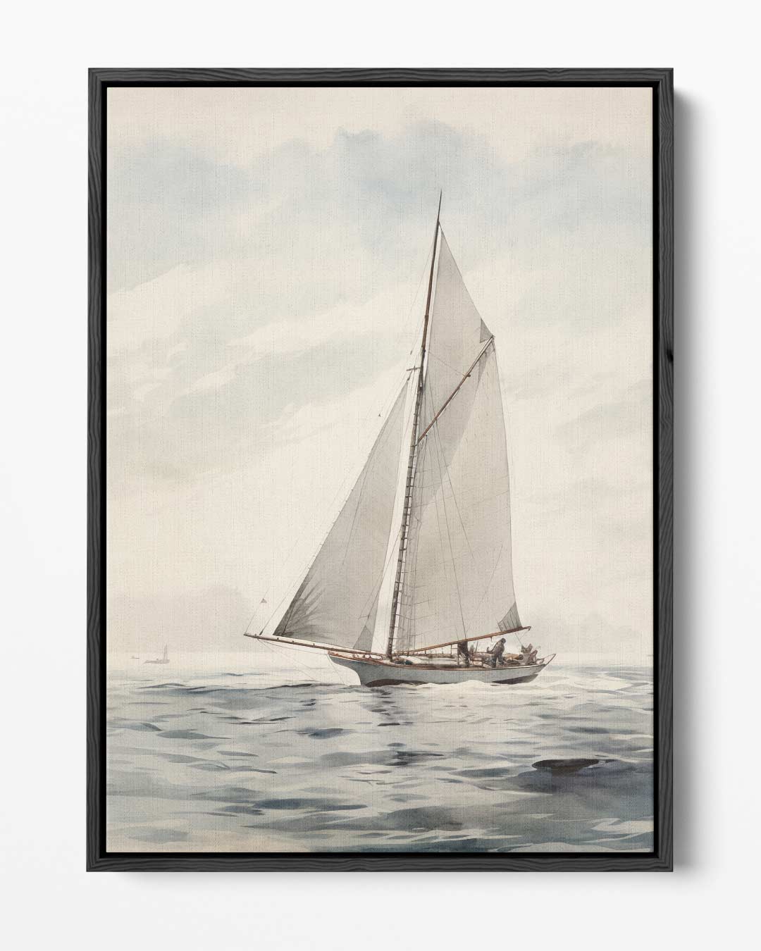 Zeilboot op een Rustige Zee – portret kunstwerk als wanddecoratie