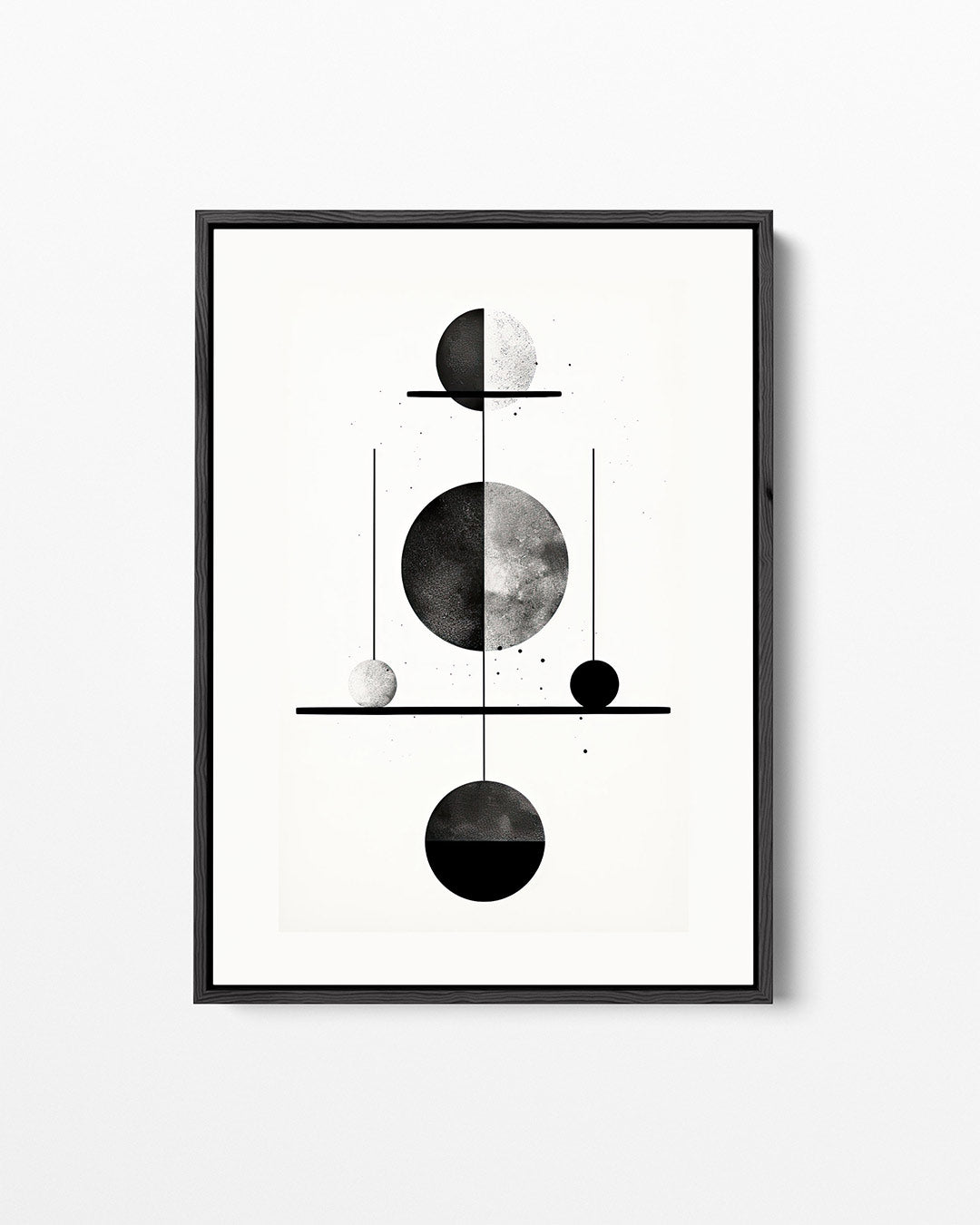 Geometrische vormen compositie – staand wanddecoratie kunstwerk