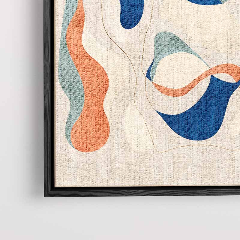 Kleurrijke Golven van Abstractie – modern portret kunstwerk van WallArtistic