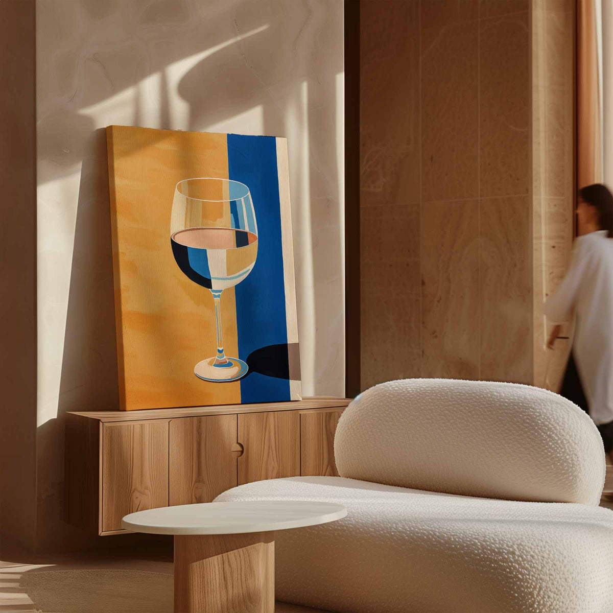 Glas in Kleurenspel – dibond kunstwerk als wanddecoratie
