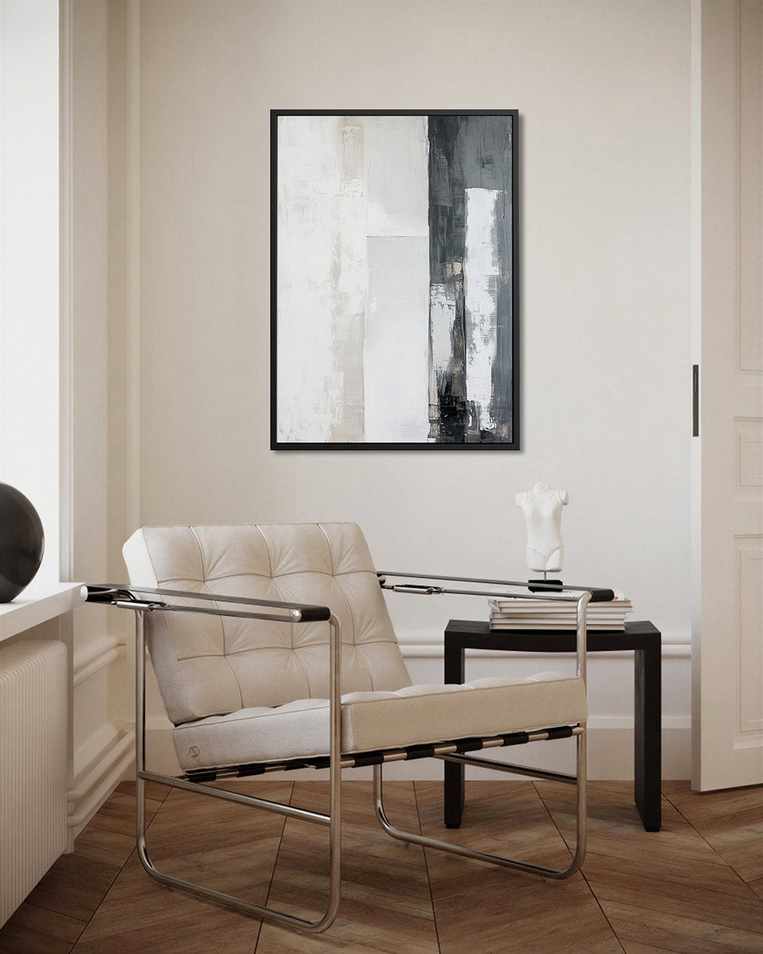 Gelaagde compositie – kunstwerk als stijlvolle wanddecoratie