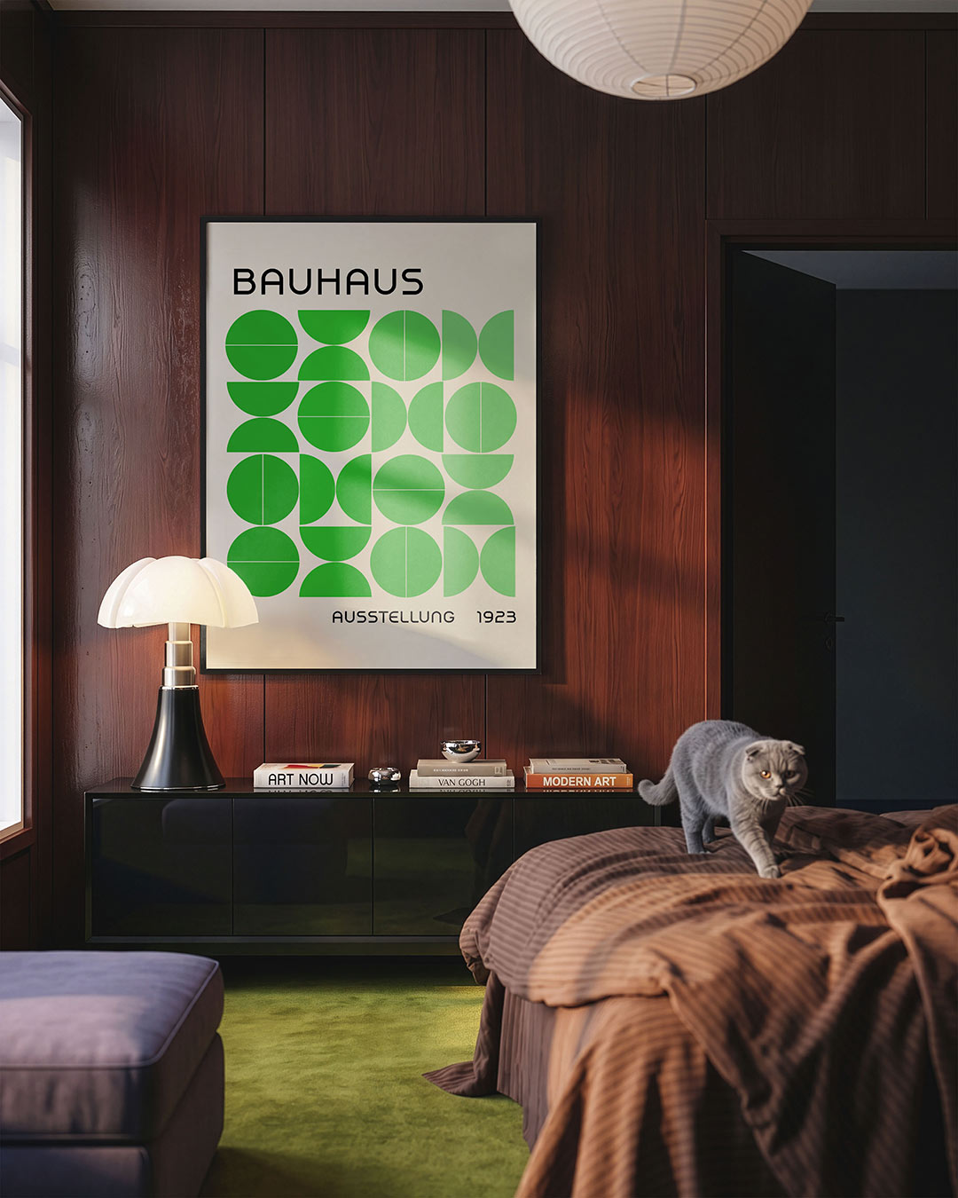 Vormen en vlakken – geometrische Bauhaus poster in staand formaat