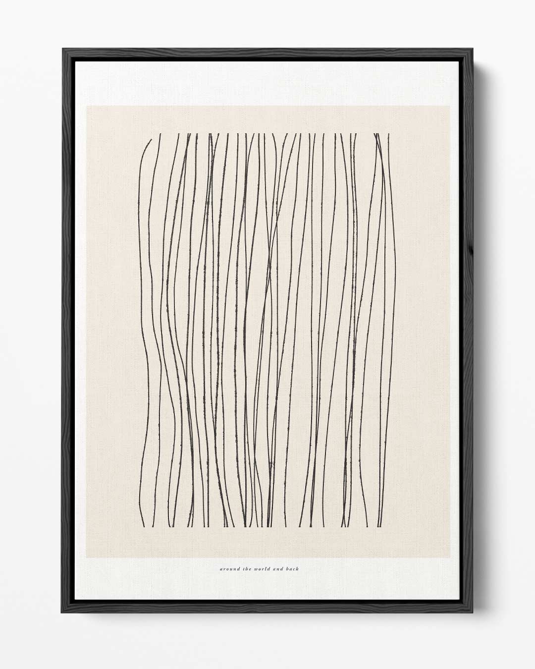 Minimalistische Lijnkunst – portret kunstwerk als wanddecoratie