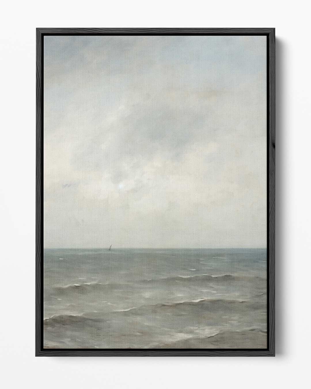 Rustige Zee onder Grijze Lucht – portret kunstwerk als wanddecoratie