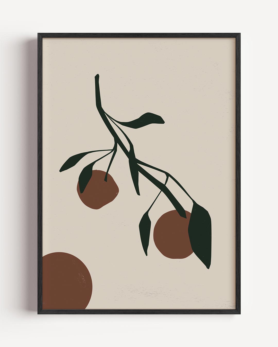 Zomerse Tak Abstracte Kunstposter – bloemen portret poster als wanddecoratie
