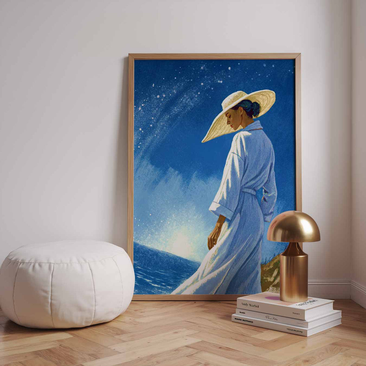 Dromerige Zomer Avond – zomerse wandkunst als portret poster