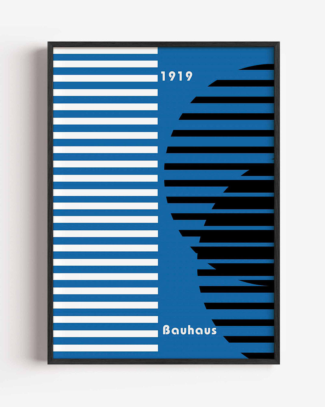 Lijnen en vlakken – staande Bauhaus poster als wanddecoratie