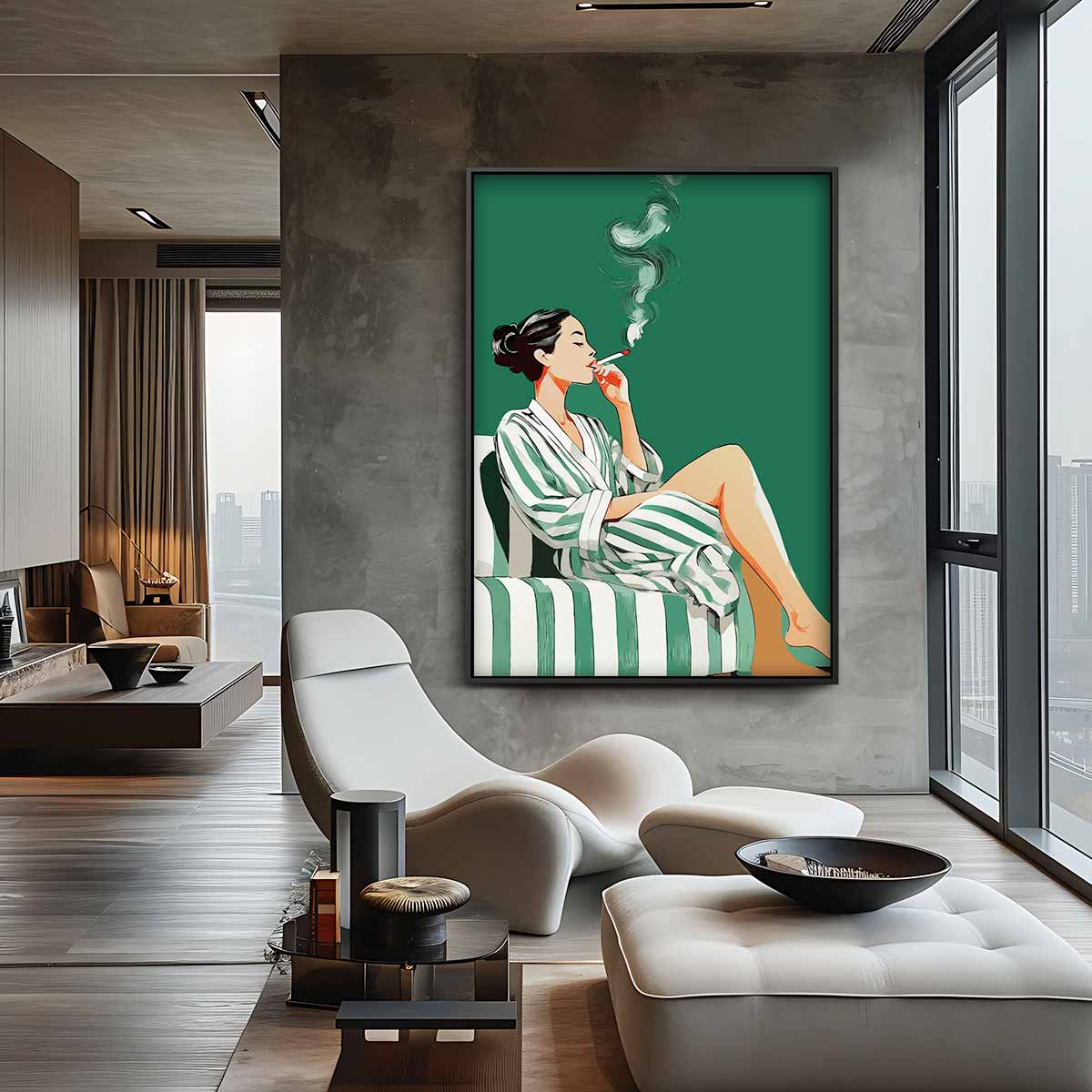 Ontspannen Moment – plexiglas kunstwerk als wanddecoratie