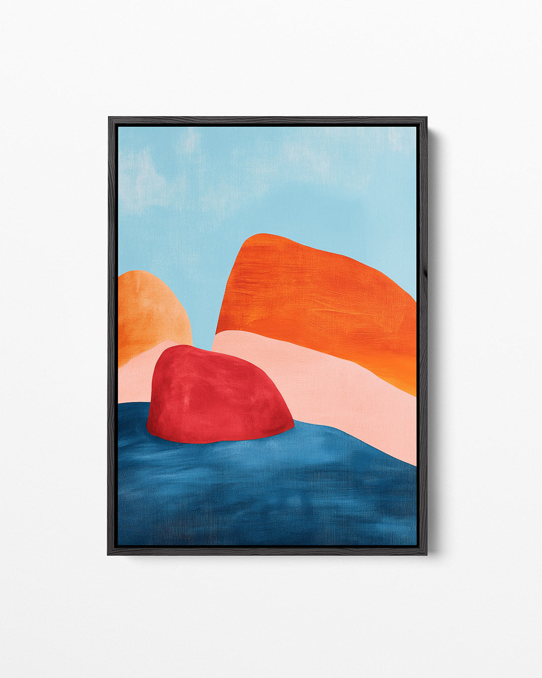 Kleurrijke vormen – staand wanddecoratie kunstwerk