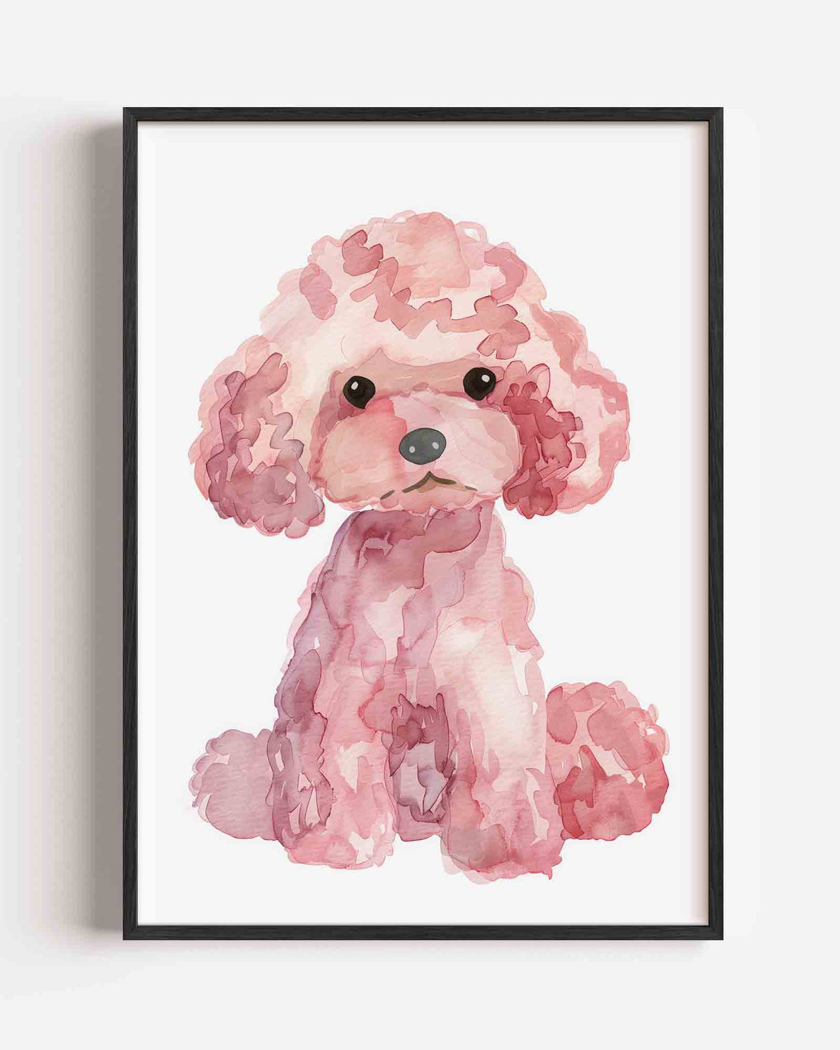 Schattige poedel – kids portret poster als wanddecoratie