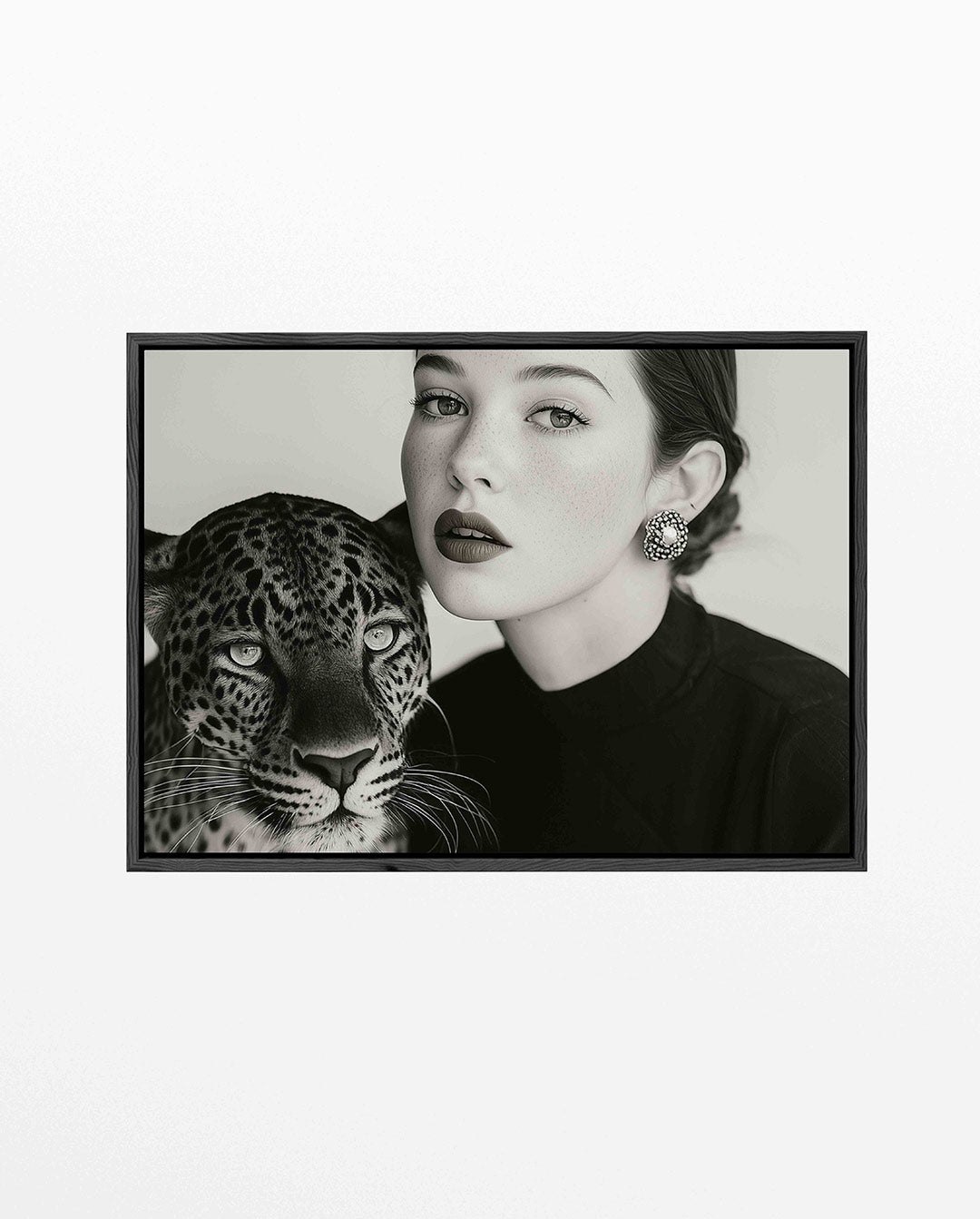 Dierlijke elegantie – liggend portret kunstwerk