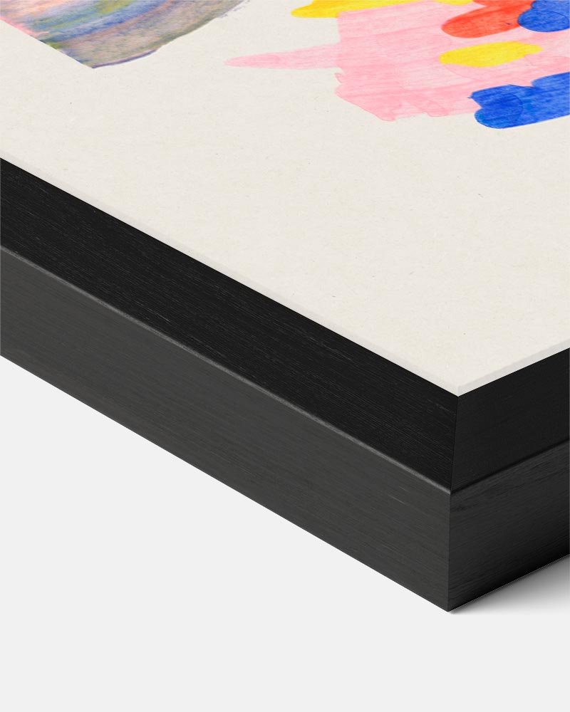 Kleurrijke Abstracte Kunstposter – pop art streetart portret poster, afbeelding 8