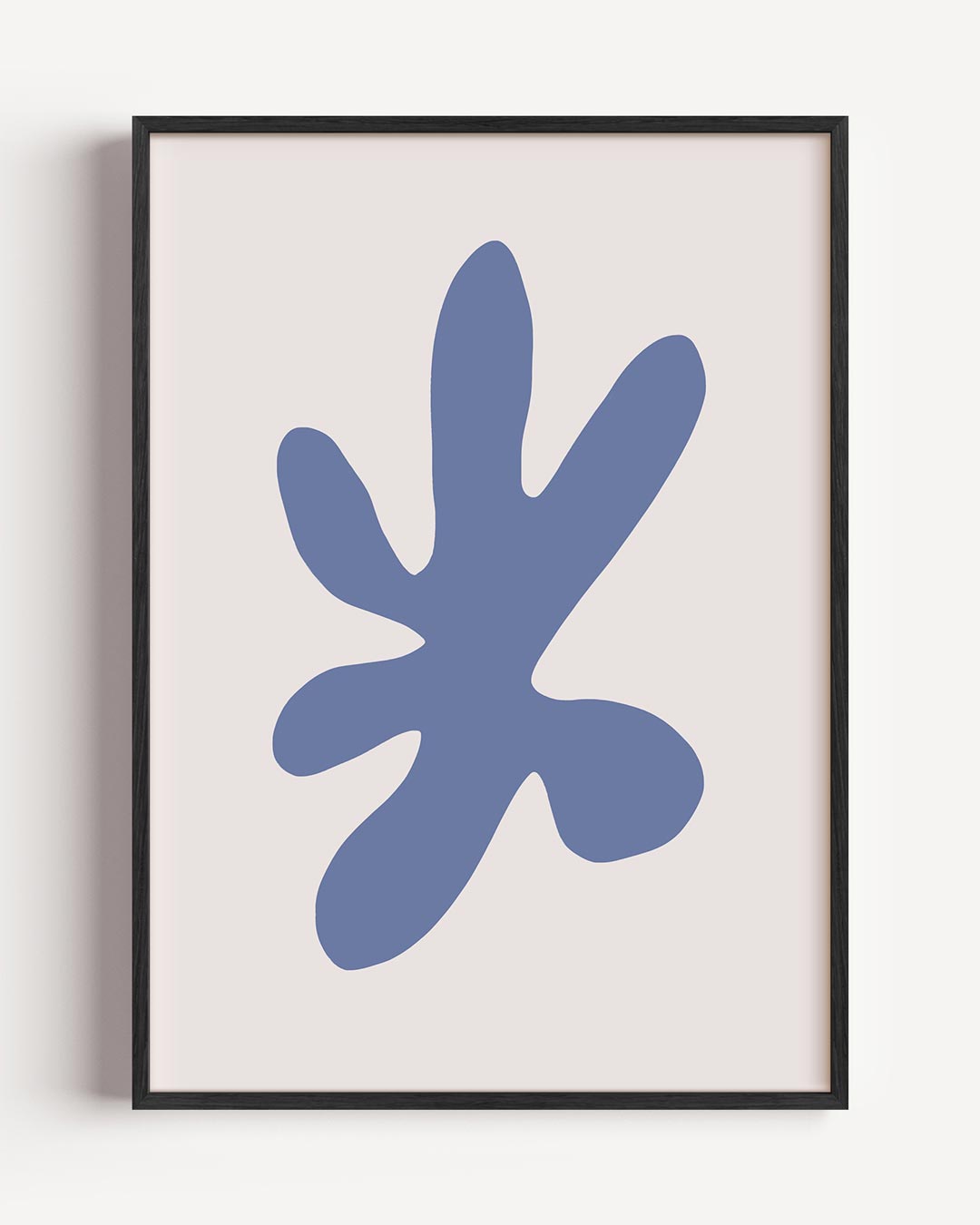 Abstracte Bloemvorm Kunstposter – kleurrijke abstracte portret poster als wanddecoratie