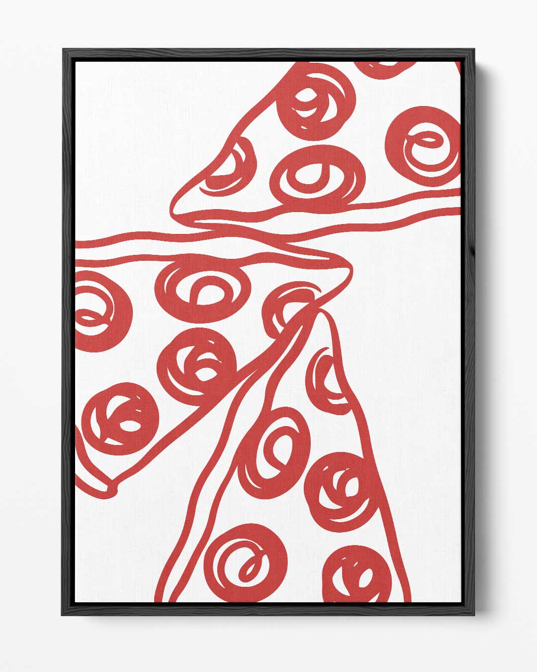 Pizza Pop Art Print – portret kunstwerk als wanddecoratie