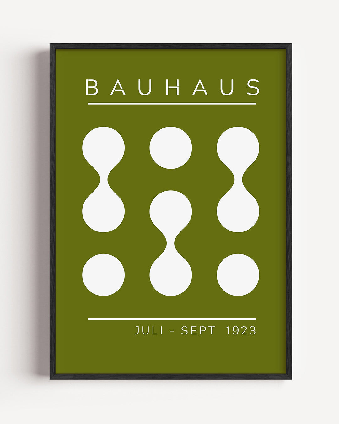 Vorm en ritme – staande Bauhaus poster als wanddecoratie