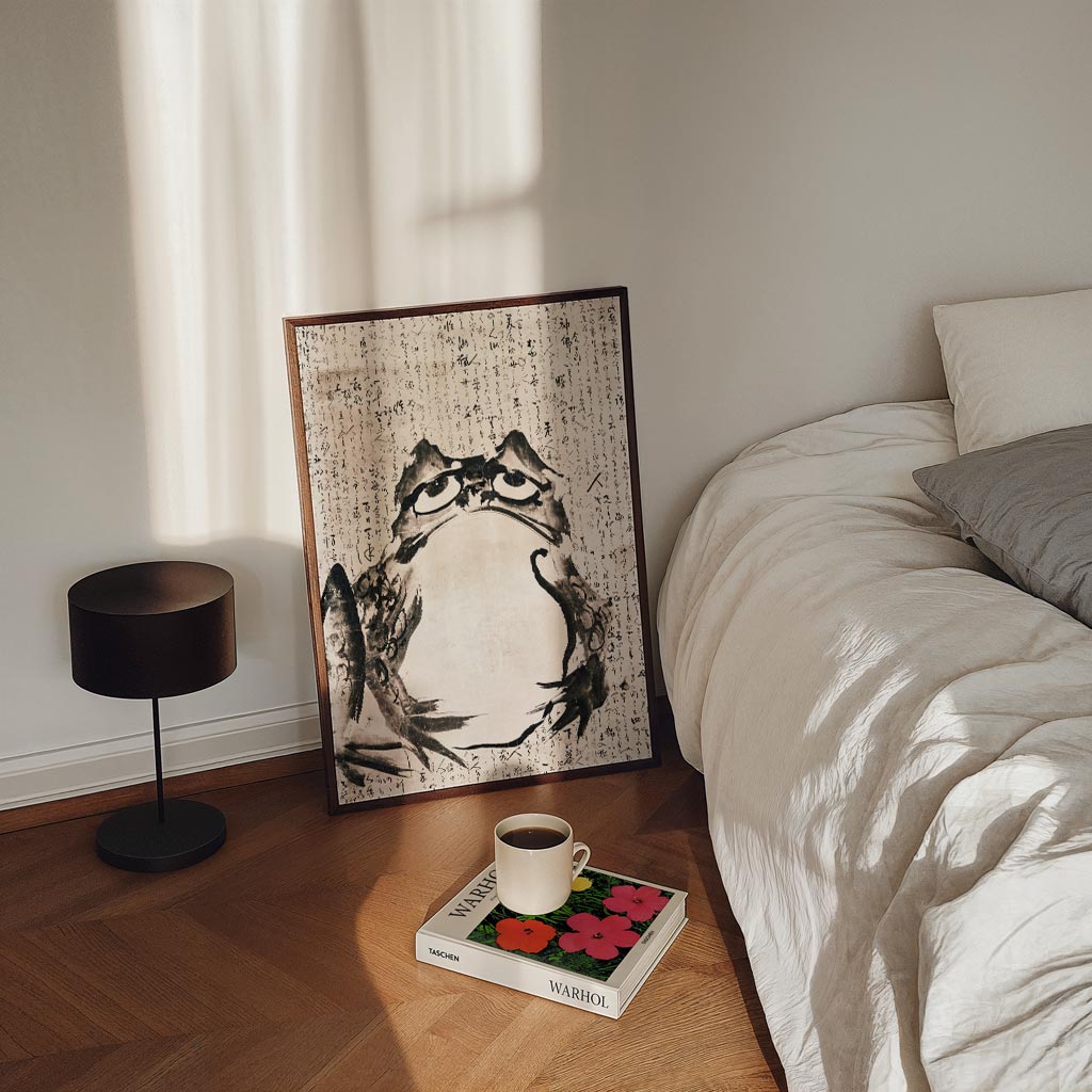 Japanse Kikkerkunst – staande kinderkamer wanddecoratie van WallArtistic